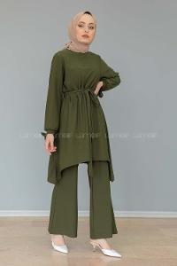 Modalamelif Kol Bağlamalı İspanyol Takım Haki