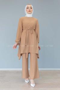 Modalamelif Kol Bağlamalı İspanyol Takım Sütlü Kahve