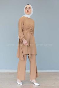 Modalamelif Kol Bağlamalı İspanyol Takım Sütlü Kahve