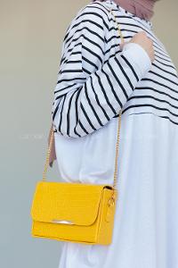 Modalamelif  Kutu Çanta Sarı