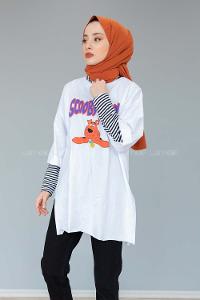 Modalamelif Scooby-doo T-shirt Beyaz