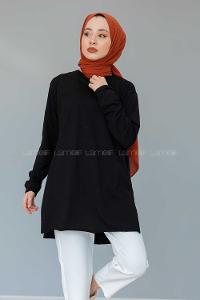 Modalamelif Uzun Kollu İçlik Siyah