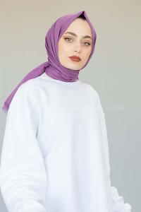 Modalamelif Violet İnce Keten Şal