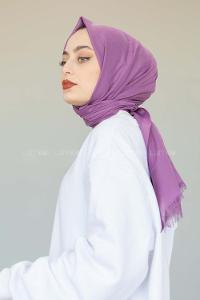 Modalamelif Violet İnce Keten Şal