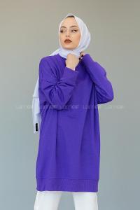 Modalamelifi Düz  Celina Tunik Mor