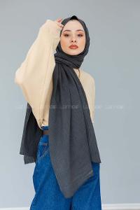 Modalamelif Kömür Stor Desen Şal