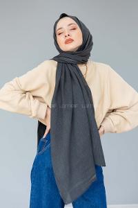 Modalamelif Kömür Stor Desen Şal