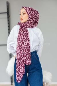 Modalamelif Pudra-Mürdüm Damla Şal