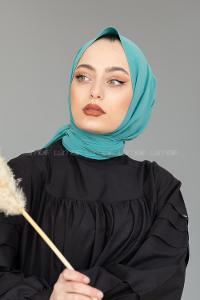 Modalamelif Pastel Yeşil Bursa İpeği Şal