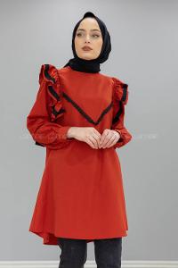 Modalamelif Önü Dantel Detaylı Kiremit