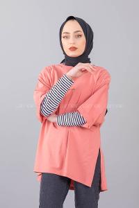 Modalamelif Brooklyn Baskılı T-Shirt  Pudra