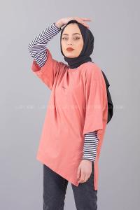 Modalamelif Brooklyn Baskılı T-Shirt  Pudra