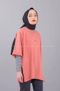 Modalamelif Brooklyn Baskılı T-Shirt  Pudra