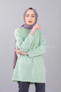 Modalamelif Friends Yazı Baskılı Sweat Su Yeşili