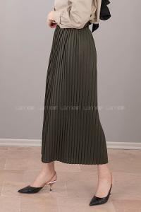 Modalamelif Kemerli Mira Etek Haki