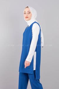 Modalamelif Bebe Yaka Gömlekli Takım İndigo