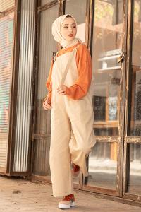 Modalamelif Bol Paça Tulum Bej