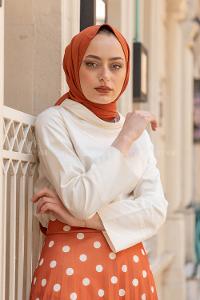 Modalamelif Yarım Balıkçı Yaka Bluz Krem