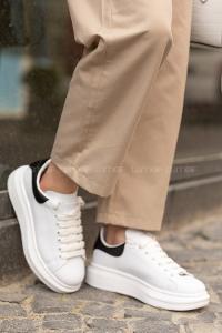 Modalamelif Kalın Taban Spor Ayakkabı Beyaz