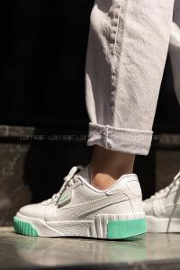 Modalamelif Parça Renkli Beyaz Spor Ayakkabı