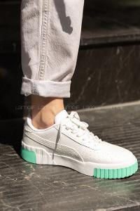 Modalamelif Parça Renkli Beyaz Spor Ayakkabı