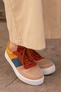 Modalamelif Parça Renkli Spor Ayakkabı