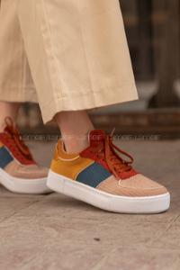 Modalamelif Parça Renkli Spor Ayakkabı