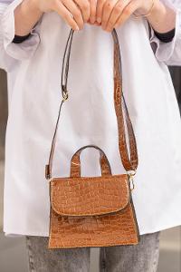 Modalamelif  Desen Rugan Çanta Kahve