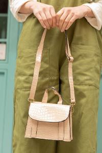 Modalamelif  Desen Rugan Çanta Krem