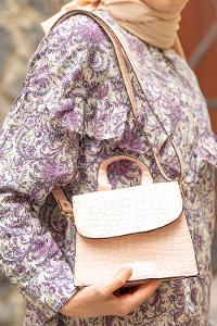 Modalamelif  Desen Rugan Çanta Pudra