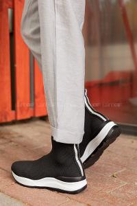 Modalamelif Bilekte Siyah Spor Ayakkabı