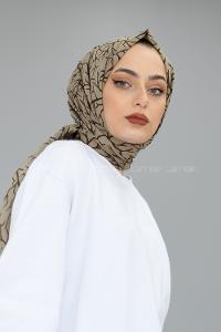 Modalamelif Asker Yeşili Ağaç Dalı Şal