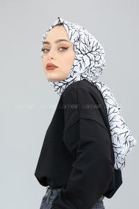 Modalamelif Beyaz Ağaç Dalı Şal