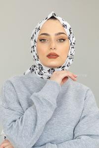 Modalamelif Beyaz Minimalist Şal