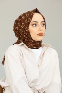Modalamelif Çikolata Kahve Minimalist Şal