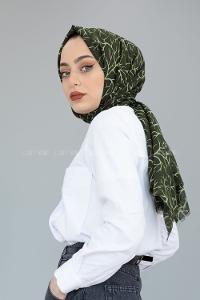 Modalamelif Haki Ağaç Dalı Şal