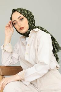 Modalamelif Haki Minimalist Şal