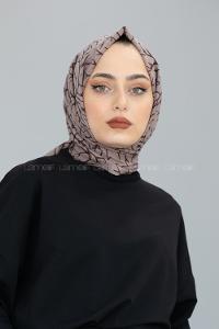 Modalamelif Küllü Kahve Ağaç Dalı Şal