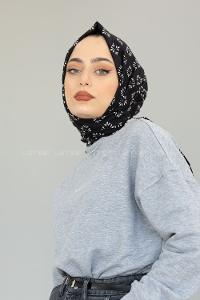 Modalamelif Siyah-Beyaz Minimalist Şal