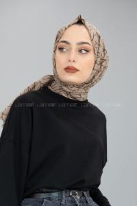 Modalamelif Sütlü Kahve Ağaç Dalı Şal