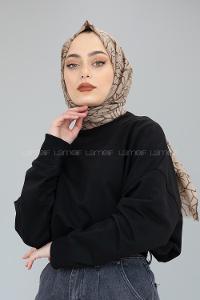 Modalamelif Sütlü Kahve Ağaç Dalı Şal