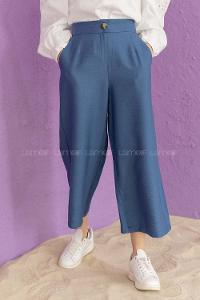 Modalamelif Bol Paça Pantolon Mavi