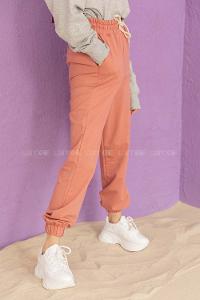 Modalamelif Bel Ve Paça Lastikli Eşofman Gül