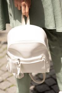 Modalamelif Fermur Detaylı Sırt çantası Beyaz