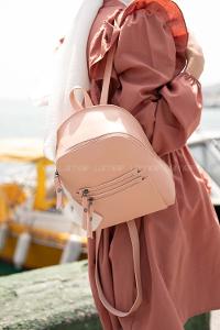 Modalamelif Fermur Detaylı Sırt çantası Pudra