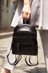 Modalamelif Fermur Detaylı Sırt çantası Siyah