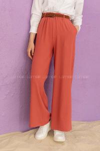 Modalamelif Kemerli Salaş Pantolon Gül