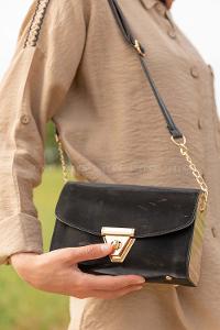 Modalamelif Mat Rugan  Çapraz Çanta Siyah