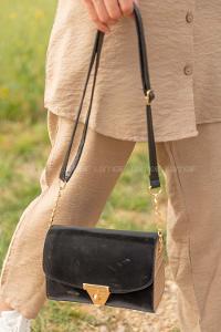 Modalamelif Mat Rugan  Çapraz Çanta Siyah