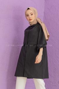 Modalamelif Çift Cepli Tunik Siyah